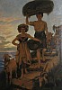1914 W.Andresen Zwei Kinder mit Ziegen (ca. 95x135 cm).jpg